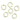 METAL RINGS GOLD 3MM X 25MM 6PC