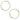 METAL RINGS GOLD 3MM X 50MM 2PC