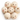 BEAD WOOD 25MM SMILES 6PC