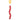 STRUNG MINI BOW SEED BEAD RED 14PC