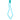 STRUNG FLAT BRIGHT BLUE BEAD