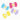 BLOSSOMS MINI BOW DAISY MULTI 3CM 4PC