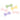 BLOSSOMS NARROW SATIN BOW MULTI 5CM 6PC