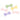 BLOSSOMS NARROW SATIN BOW MULTI 5CM 6PC