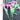 FLOCKED DAISY SPRAY PINK 3PC