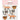 ASSORTED WOODLANIMAL 3D STICKERS 6 PC