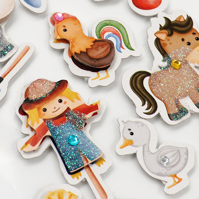 JENNI B STICKER FARM LIFE 17PC – Arbee Craft