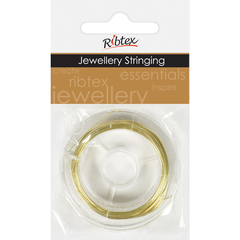 STRING DESIGNER WIRE GOLD 26GGX20M 1PC – Arbee Craft
