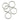 ACCESSORIES RINGS ROUND SILVER 20MM 15PC