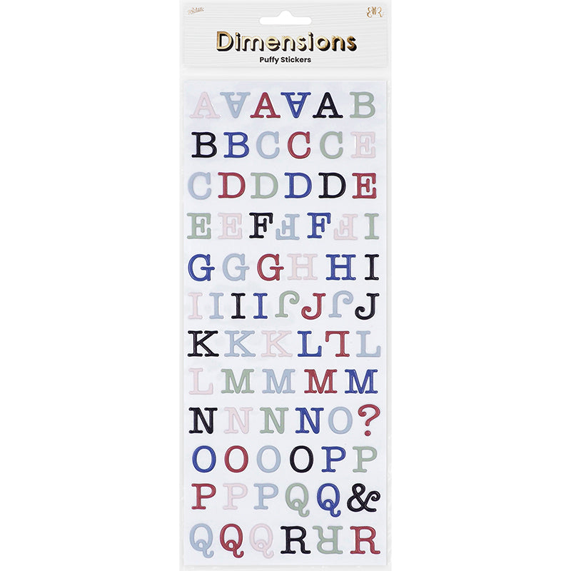 DIMENSIONS BLUE BELLE PUFFY ALPHABET – Arbee Craft