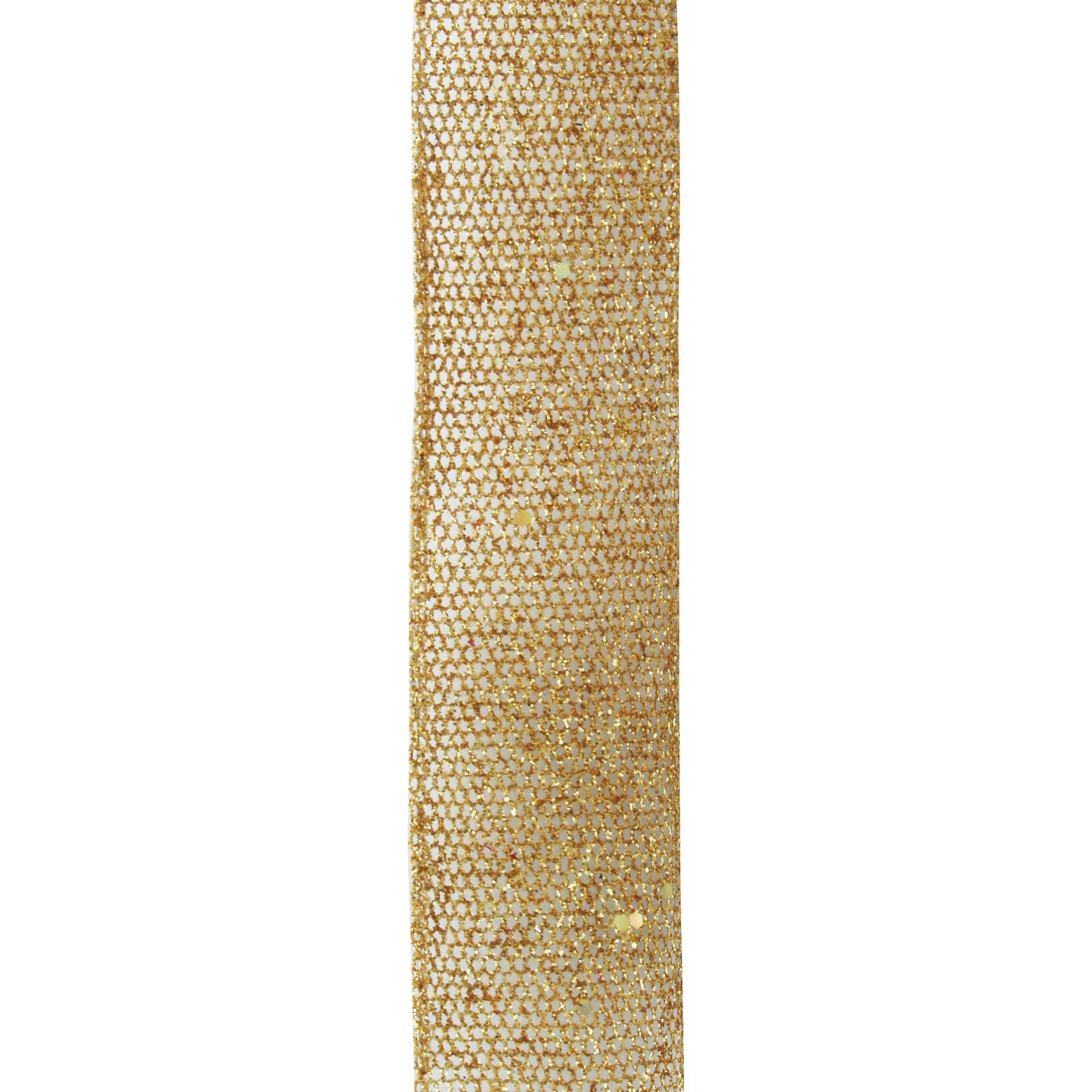 GOLD GLITTER MESH RIBBON - FIRM, 38MMX3M – Arbee Craft