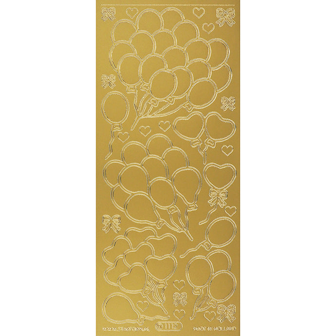 STICKER BALLOON AND STAR GOLD – Arbee Craft