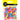 BEADS PONY BEADS MULTI 7MMX8MM 50GM