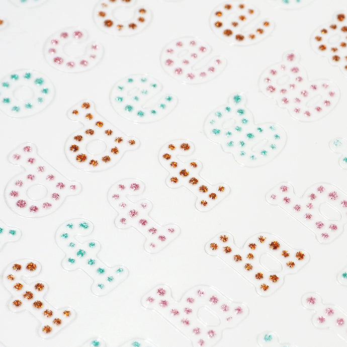 STICKERS GLITTER LOWERCASE LETTERS 1SH – Arbee Craft