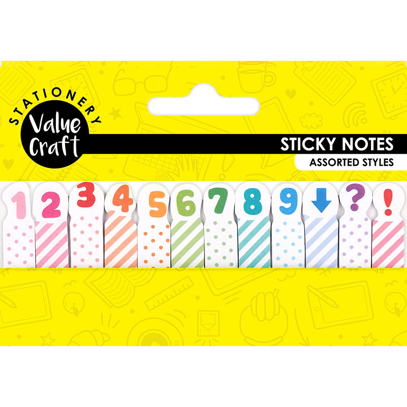 Numbers On Sticky Notes STICKY MARKER TABS NUMBERS 12PC – Arbee Craft