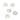 BUTTON 17MM SQUARE CLR 30PCS